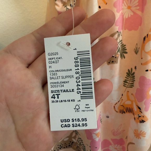 The Children’s Place Pink Floral Animal Print Dress - Picture 5 of 5